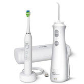 Sensonic Electric Toothbrush and Cordless Pearl Water Flosser Combo – White (STW-03-WF-13)