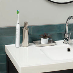 Sensonic Electric Toothbrush and Cordless Pearl Water Flosser Combo – White (STW-03-WF-13)