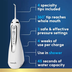 White Cordless Advanced 2.0 Water Flosser – White (WP-580)