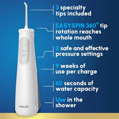 White Cordless Gem 5100 Water Flosser – White (WF-27CD010)